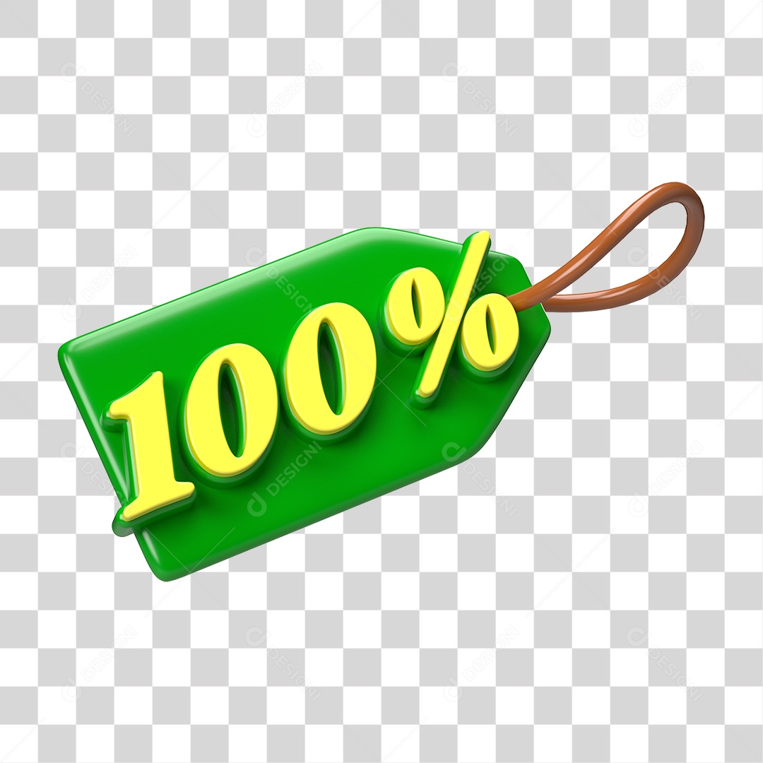 Etiqueta de Preço % PNG Transparente