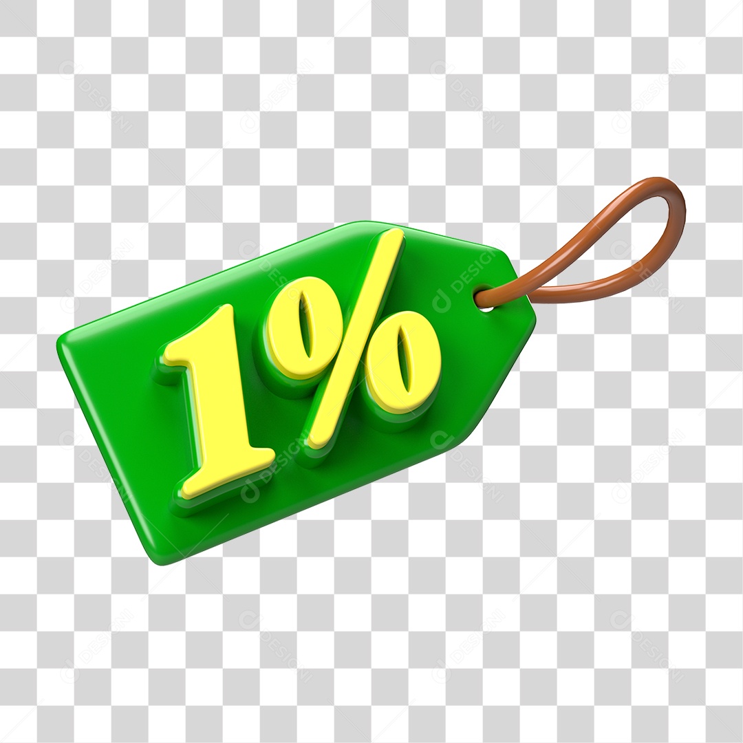 Etiqueta de Preço % PNG Transparente