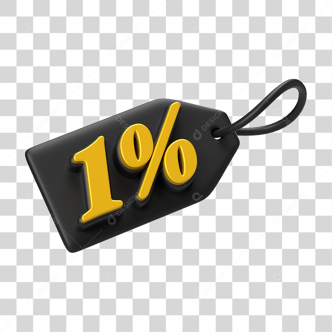 Etiqueta de Preço % PNG Transparente