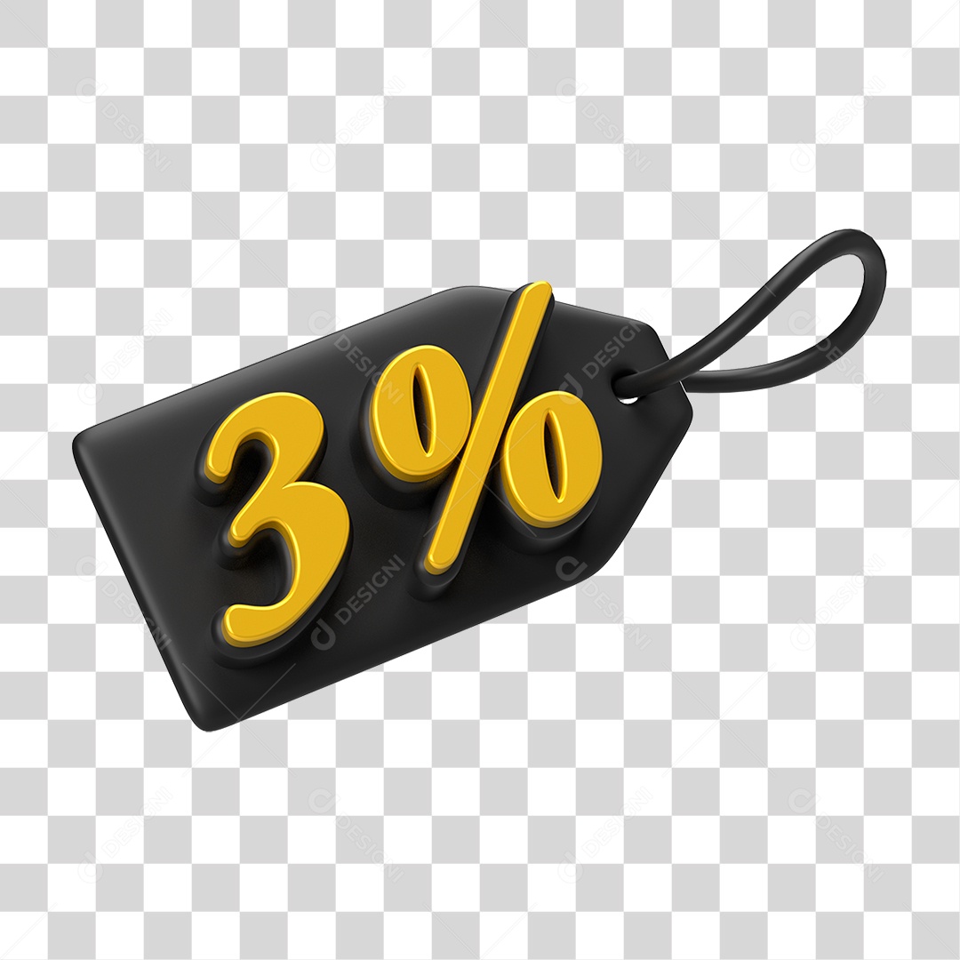 Etiqueta de Preço % PNG Transparente