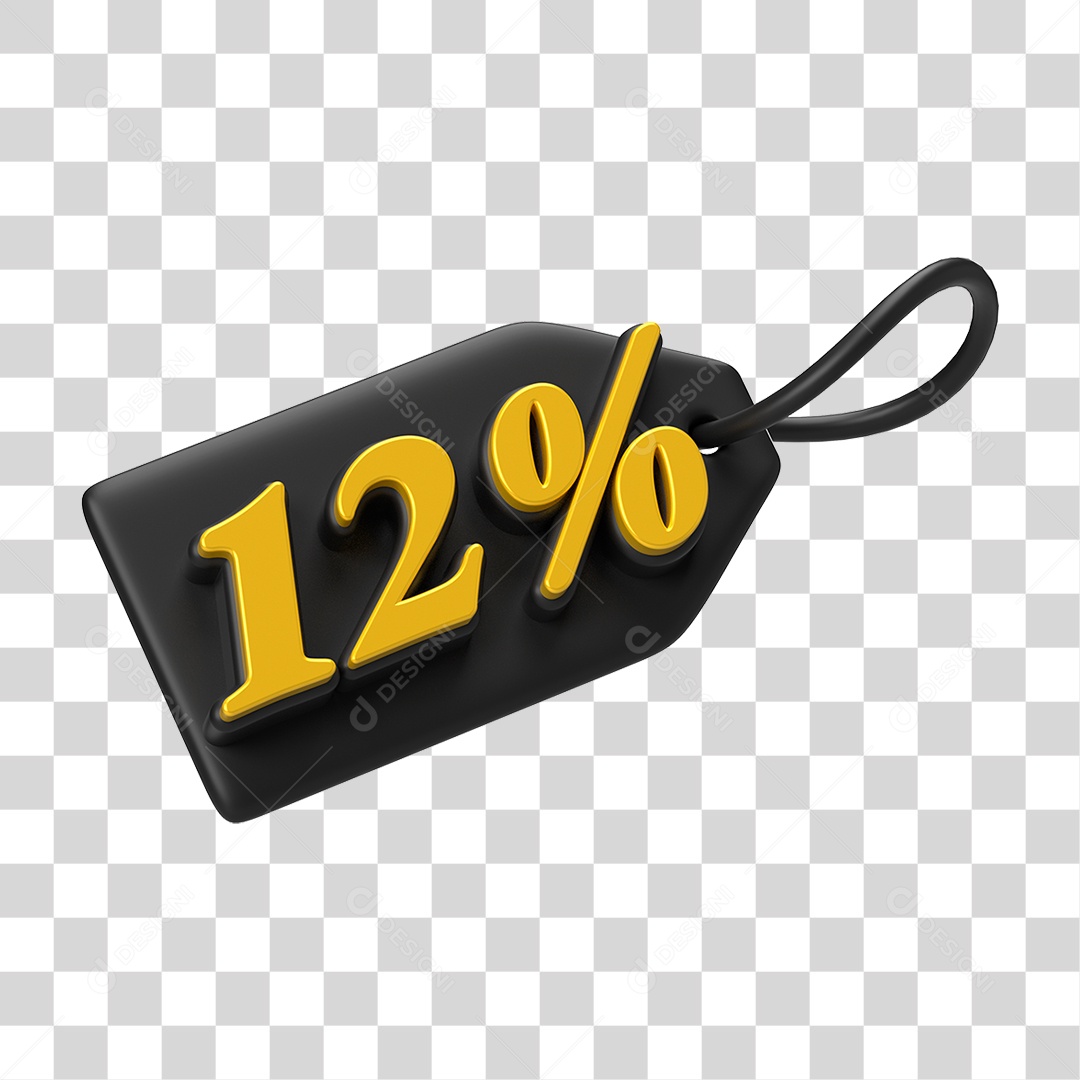 Etiqueta de Preço % PNG Transparente