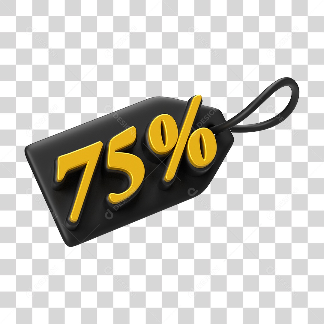 Etiqueta de Preço % PNG Transparente