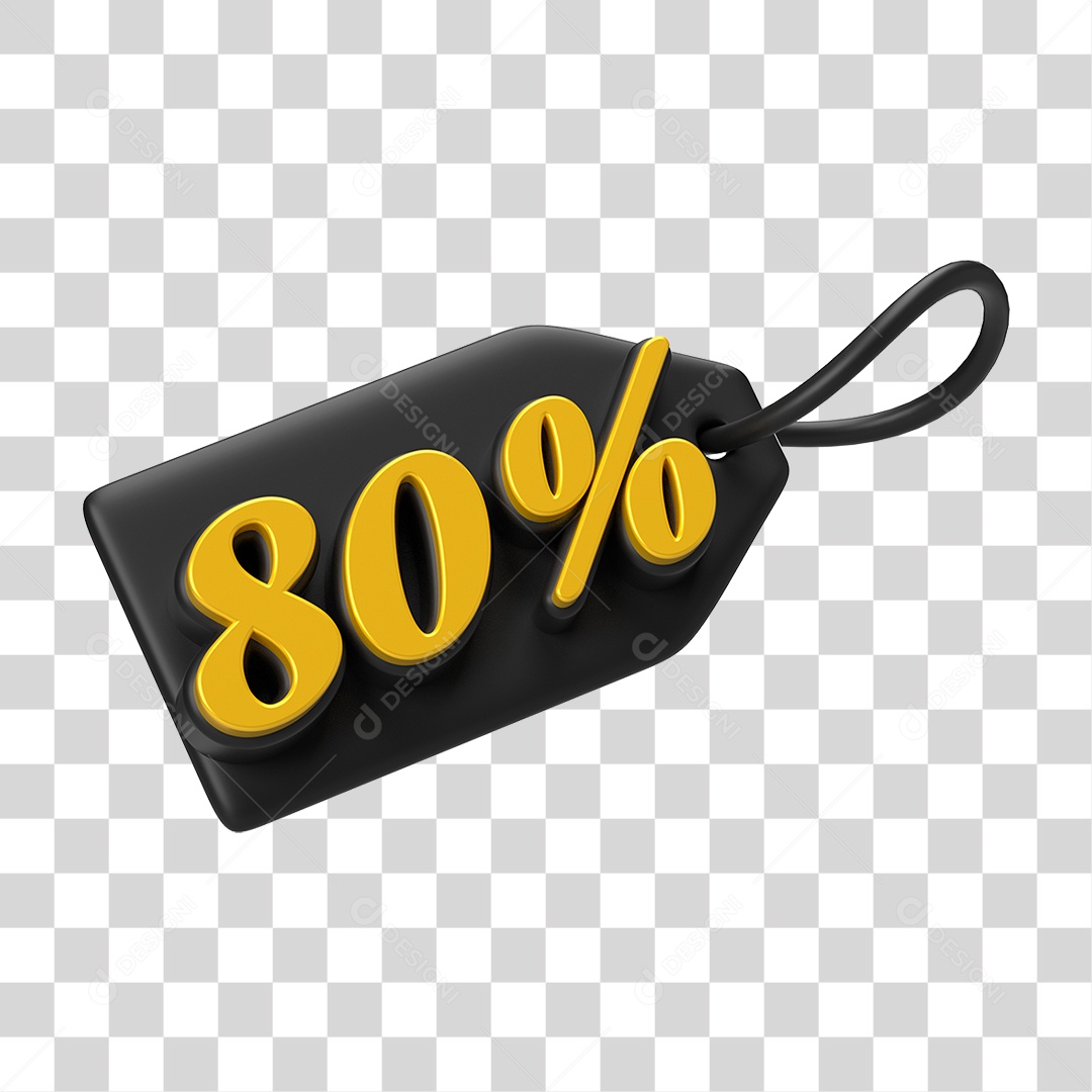 Etiqueta de Preço % PNG Transparente