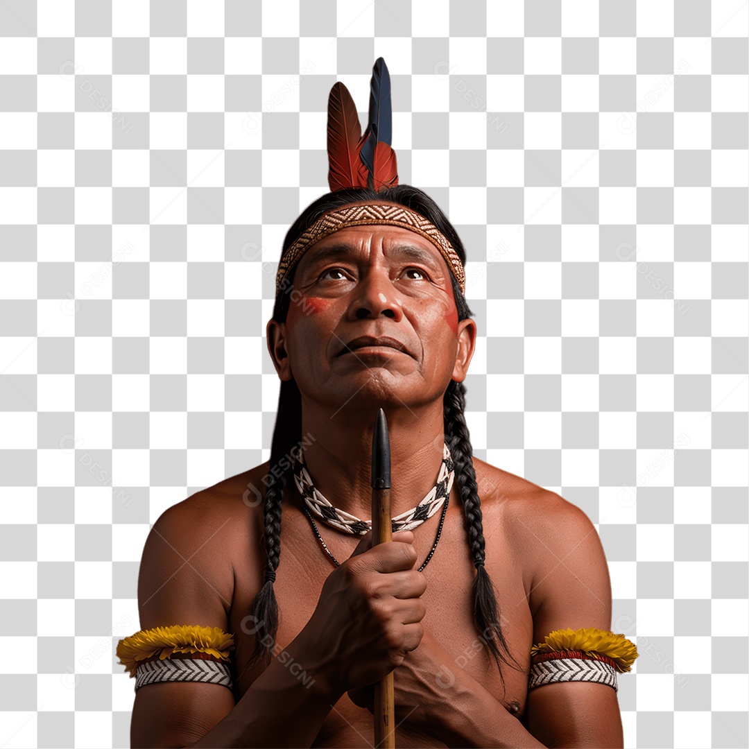 Índio Cacique Povos Indígenas PNG Transparente