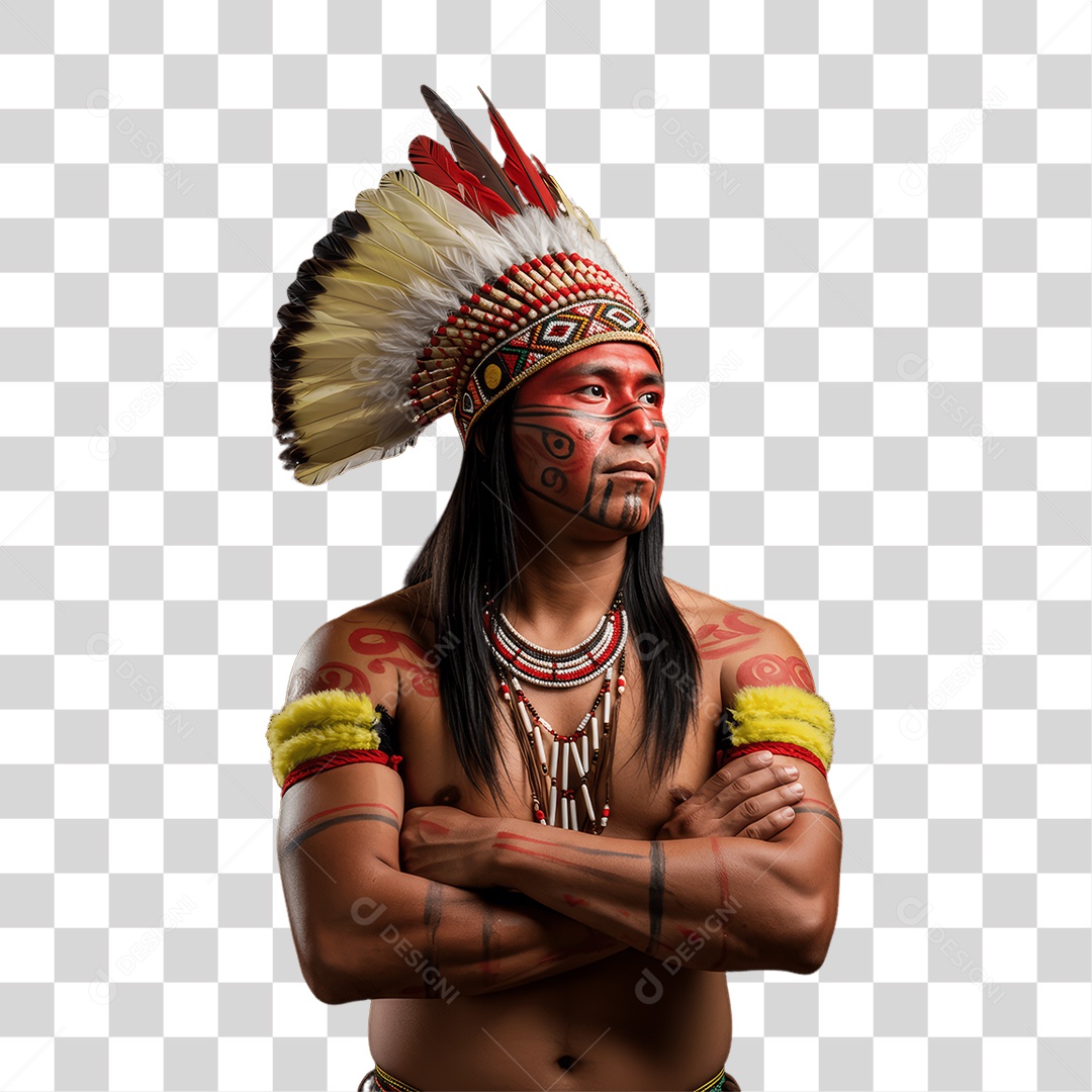 Índio Cacique Povos Indígenas PNG Transparente