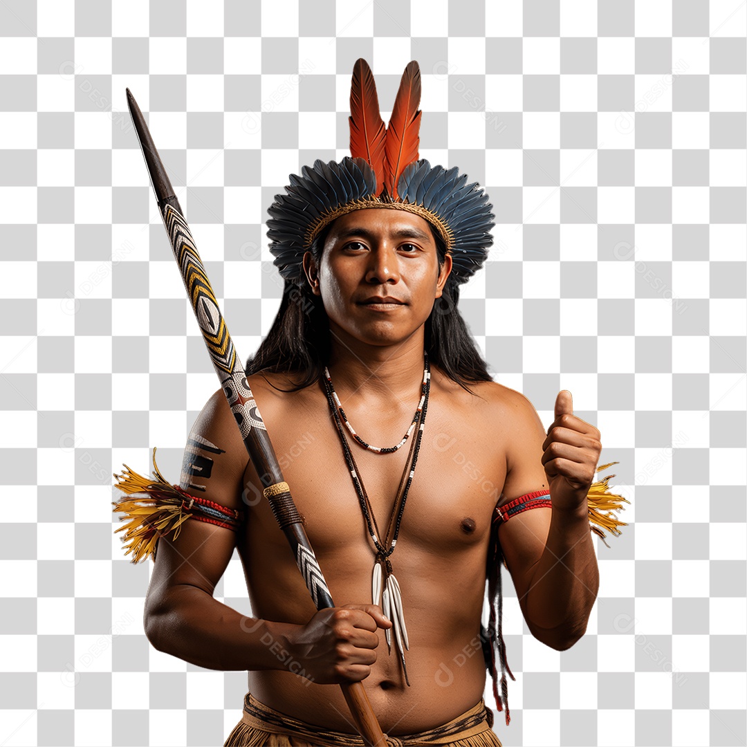 Índio Cacique Povos Indígenas PNG Transparente