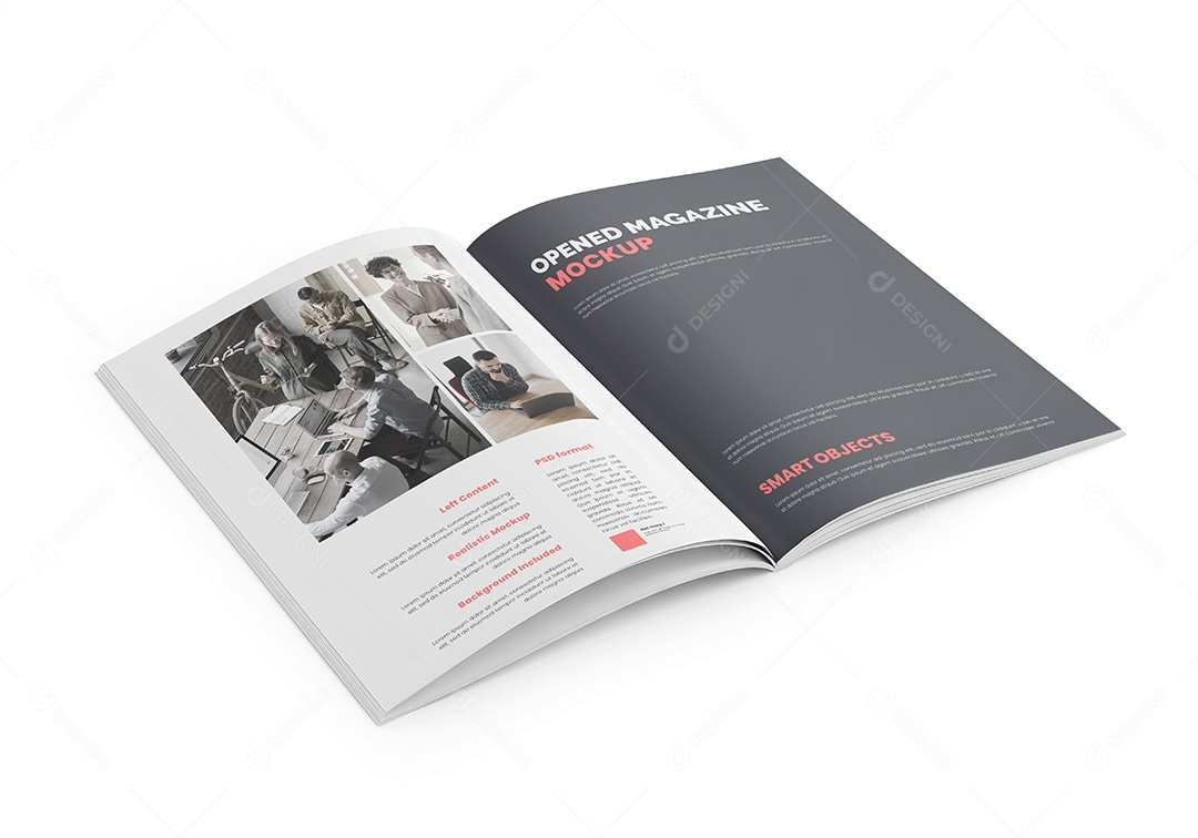 Mockup Revista PSD Editável