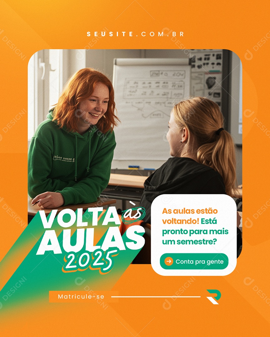 Volta às Aulas Está Pronto para Mais Um Semestre Social Media PSD Editável
