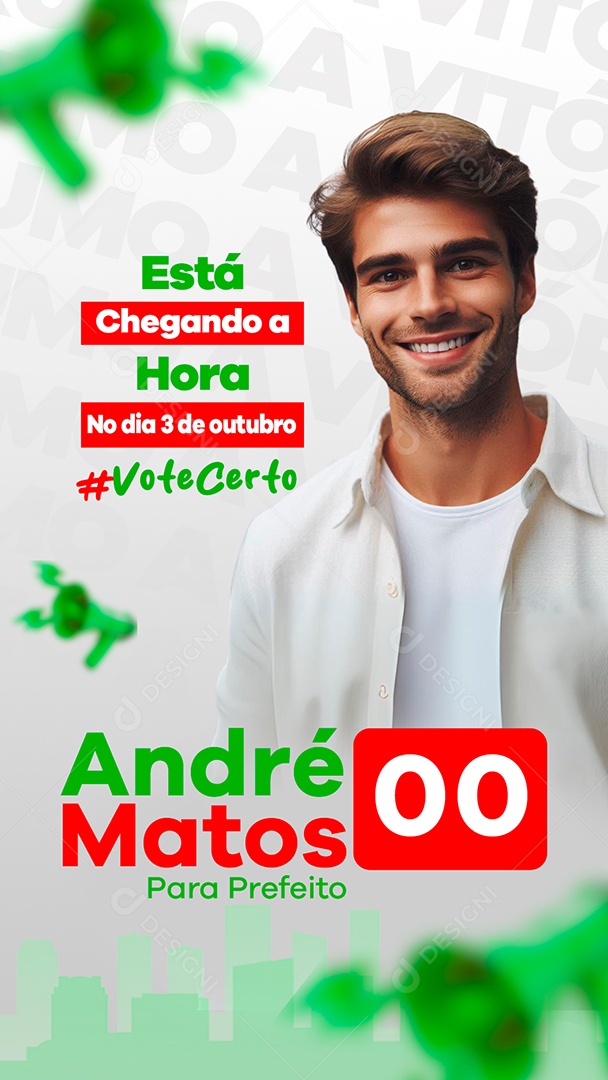 Story Política Está Chegando a Hora Social Media PSD Editável