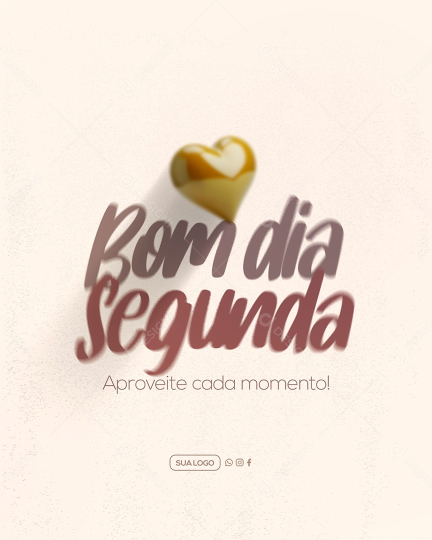 Bom Dia Segunda Feira Social Media PSD Editável