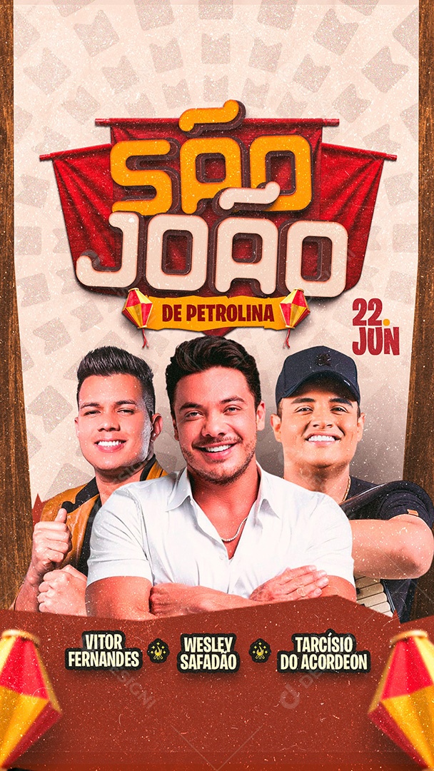 Story Flyer São João de Petrolina Social Media PSD Editável