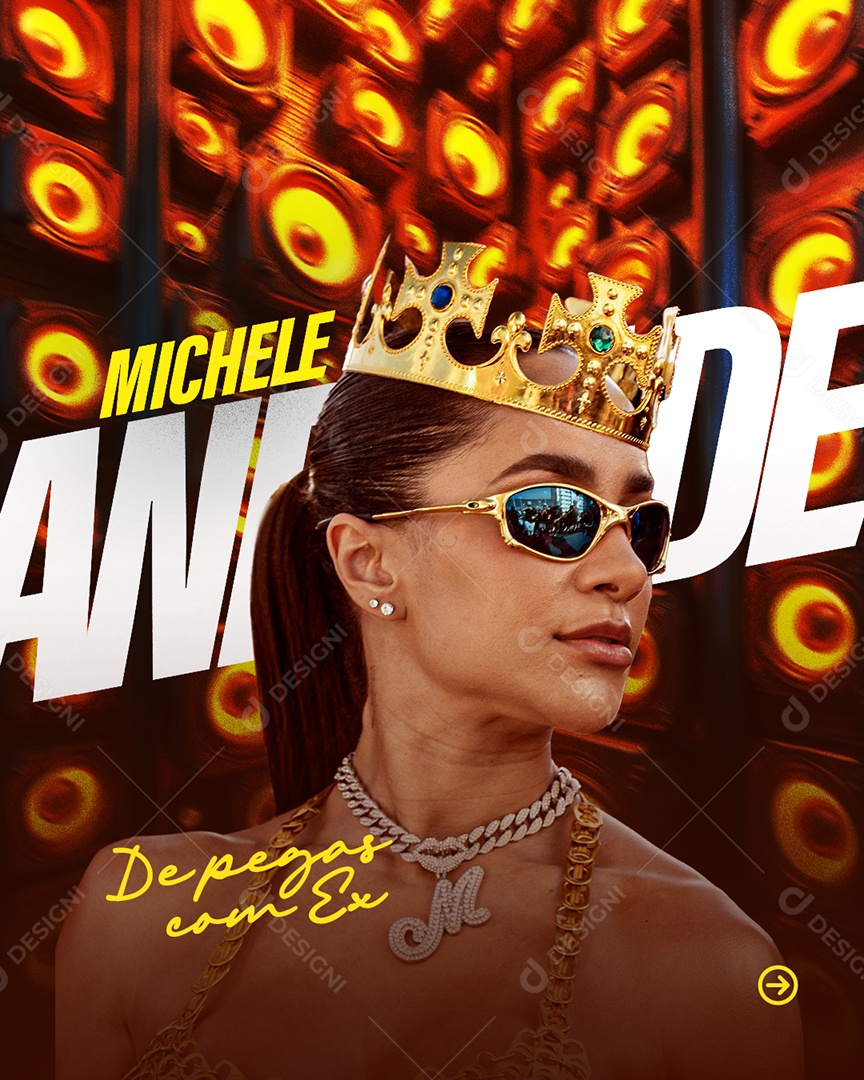 FlyerMichele Andrade De Pegos Com Ex Social Media PSD Editável