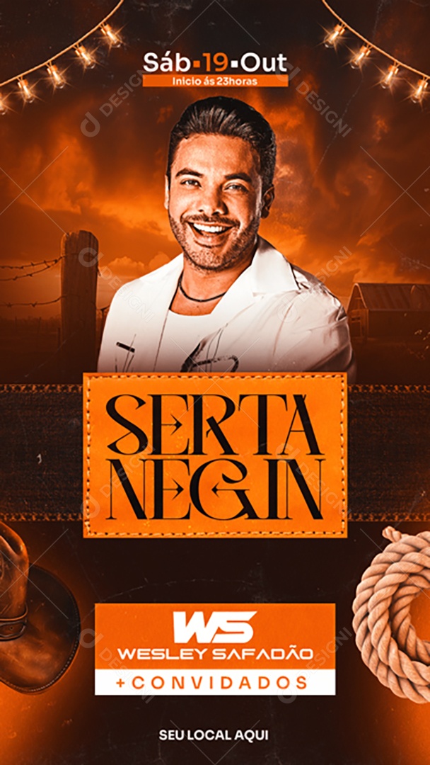 Story Flyer Sertanegin Social Media PSD Editável