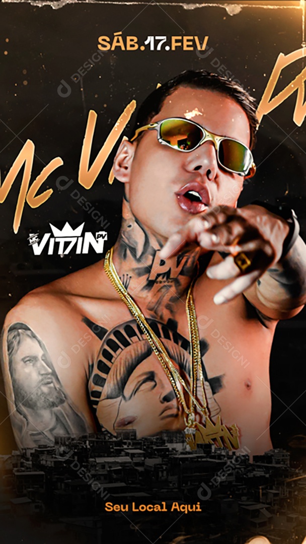 Story Flyer Mc Vitin Social Media PSD Editável