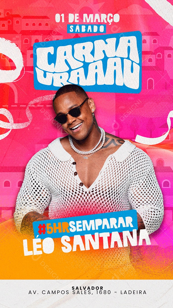 Story Carnavrau Léo Santana Social Media PSD Editável