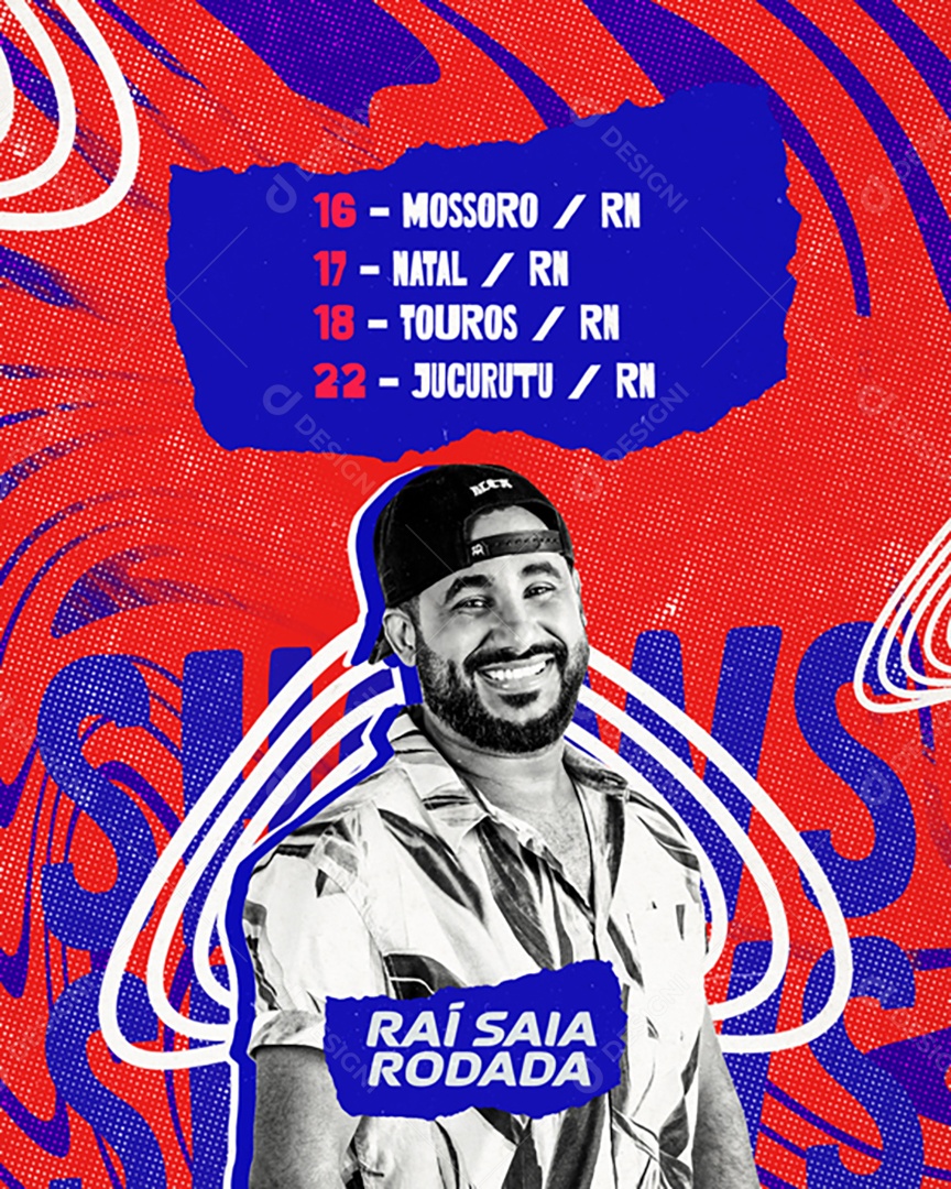 Feed Flyer Raí Saia Rodada Social Media PSD Editável