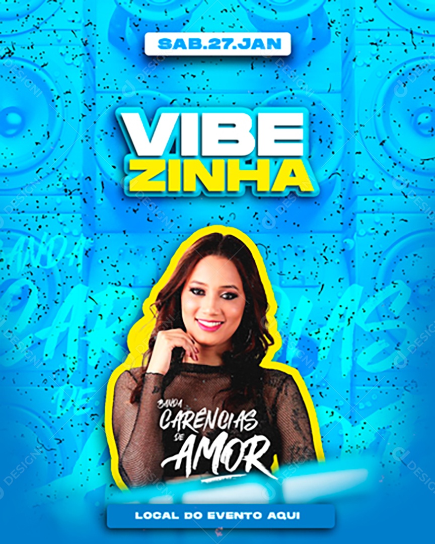 Feed Flyer Vibezinha Social Media PSD Editável