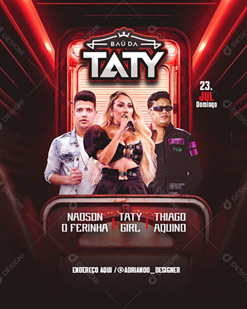 Feed Flyer Baú da Taty Social Media PSD Editável
