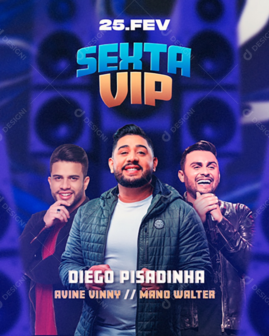 Feed Flyer Sexta Vip Social Media PSD Editável