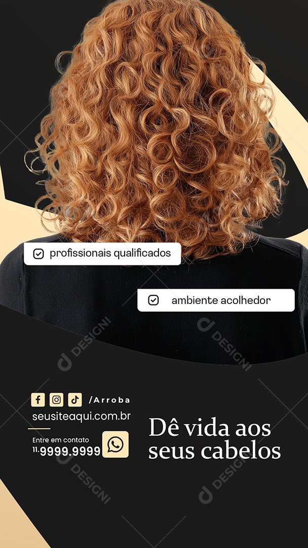Story Salão de Beleza Profissionais Qualificados Social Media PSD Editável
