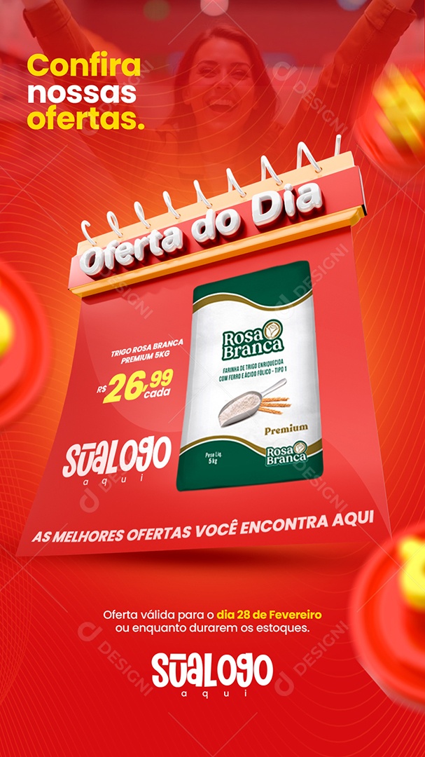Story Confira Nossas Ofertas do Dia Social Media PSD Editável