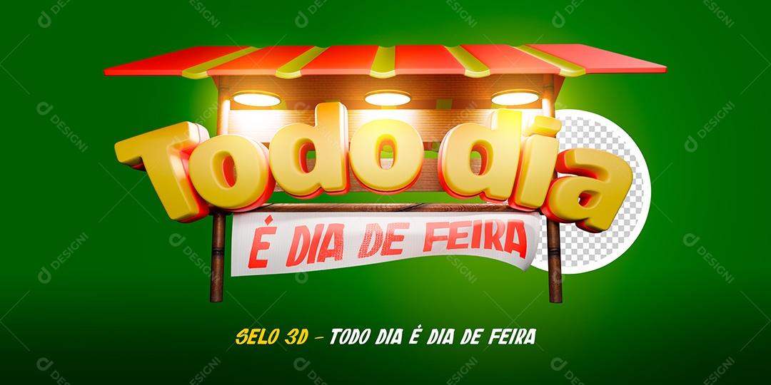 Banner Hortifruti Todo Dia é Dia de Feira Social Media PSD Editável