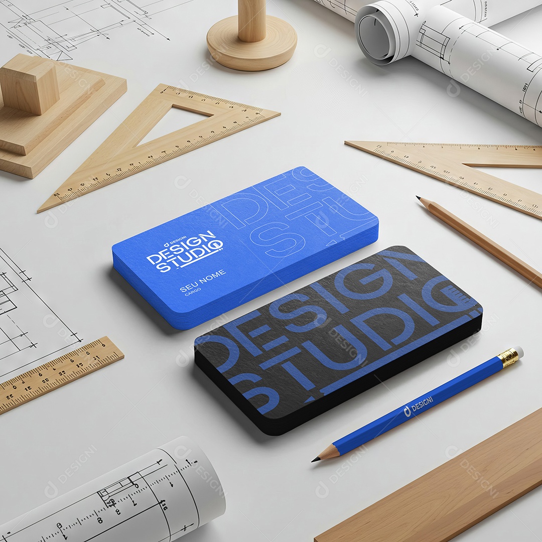 Modelo de Cartão De Visita Arquiteto PSD Editável