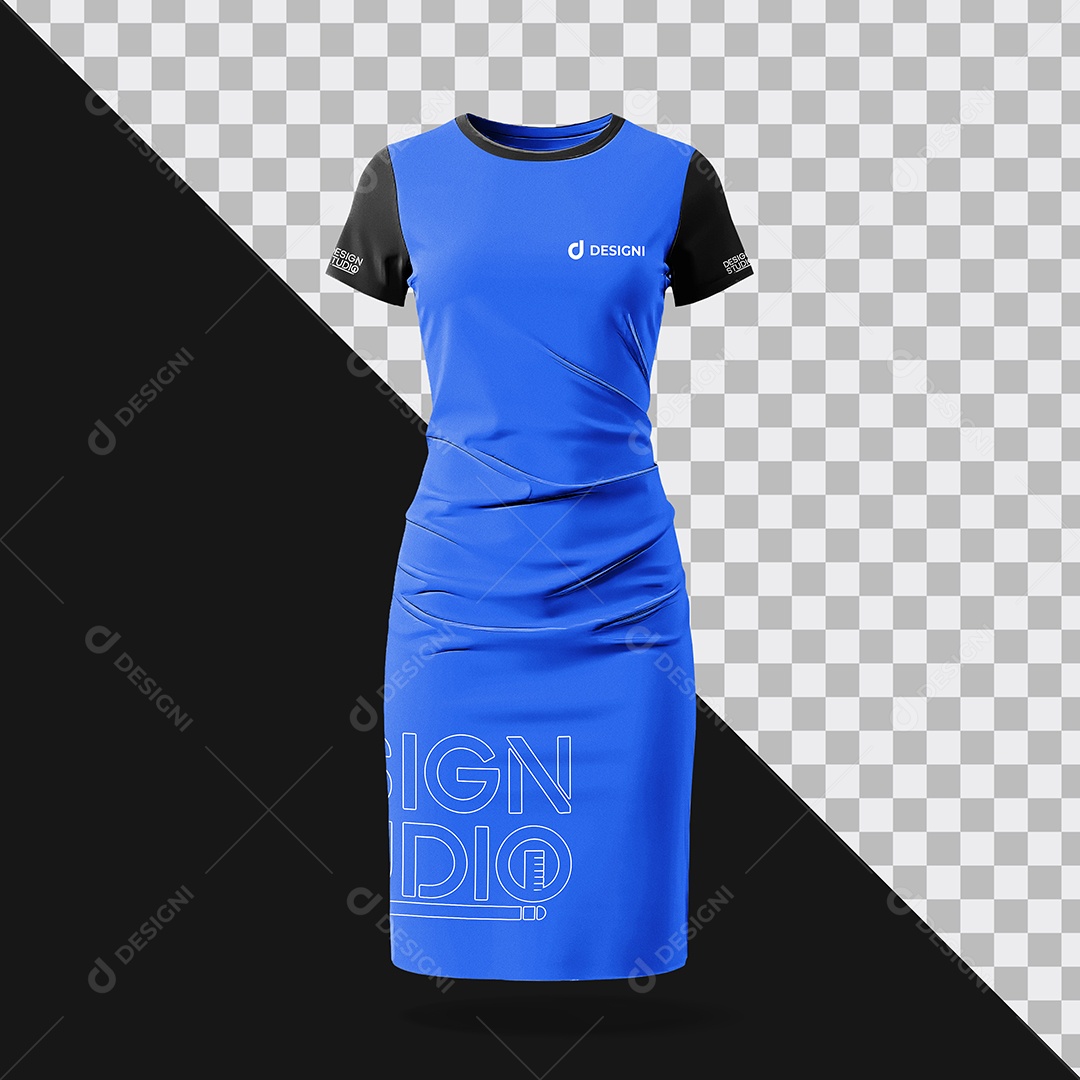 Mockup Vestido Promorota de Vendas Longo PSD Editável
