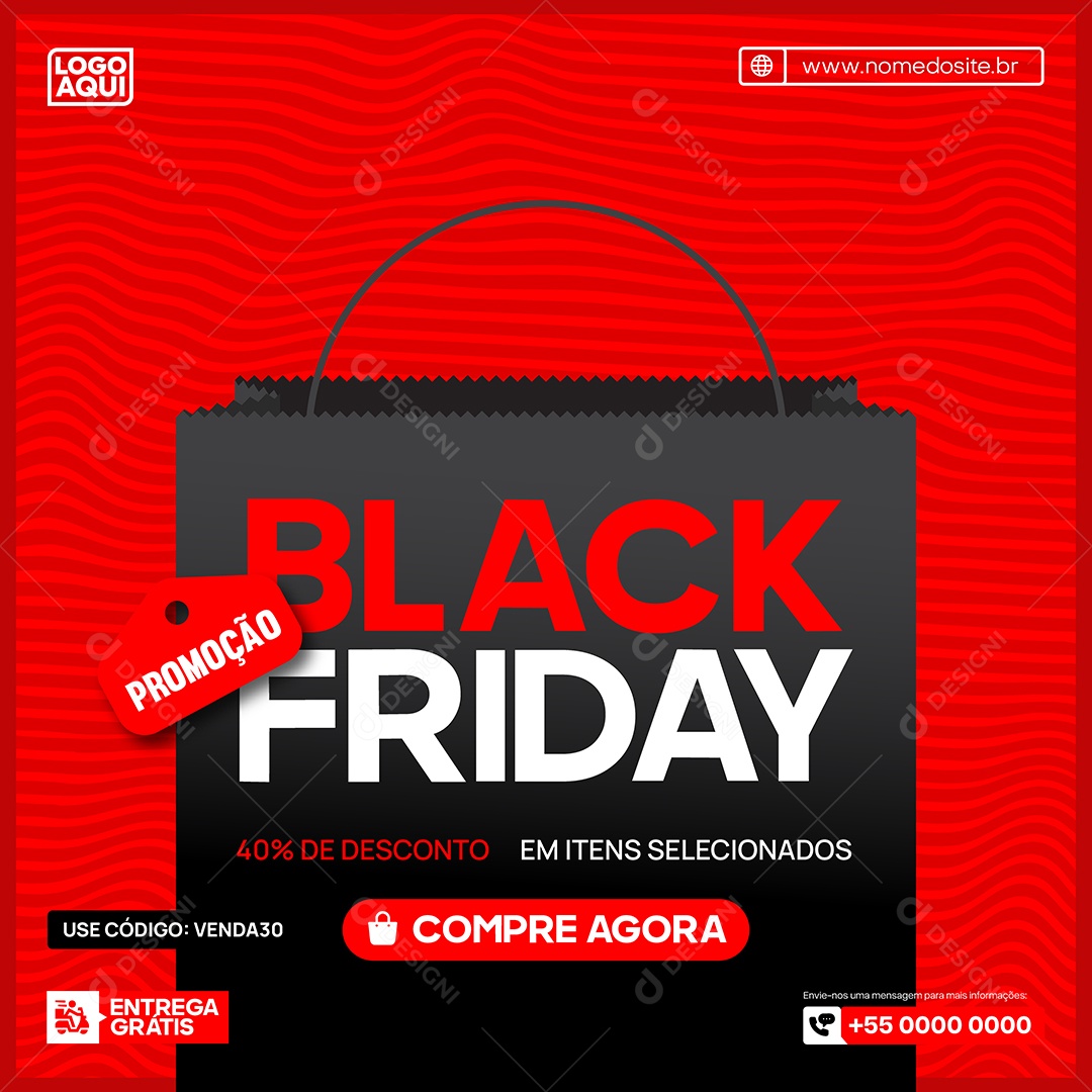 Black Friday Ilustração Vetor EPS Editável