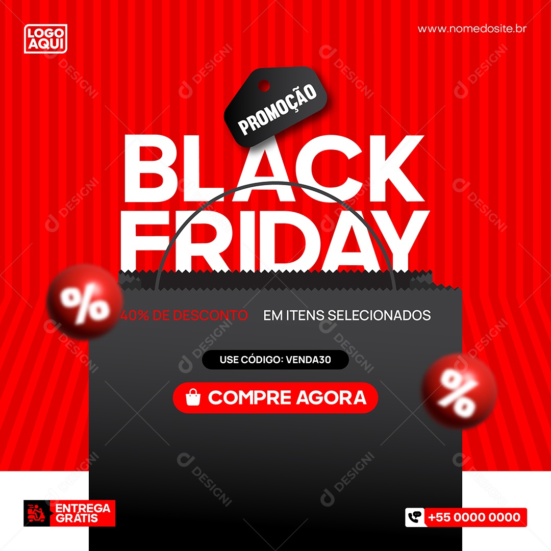 Black Friday Ilustração Vetor EPS Editável