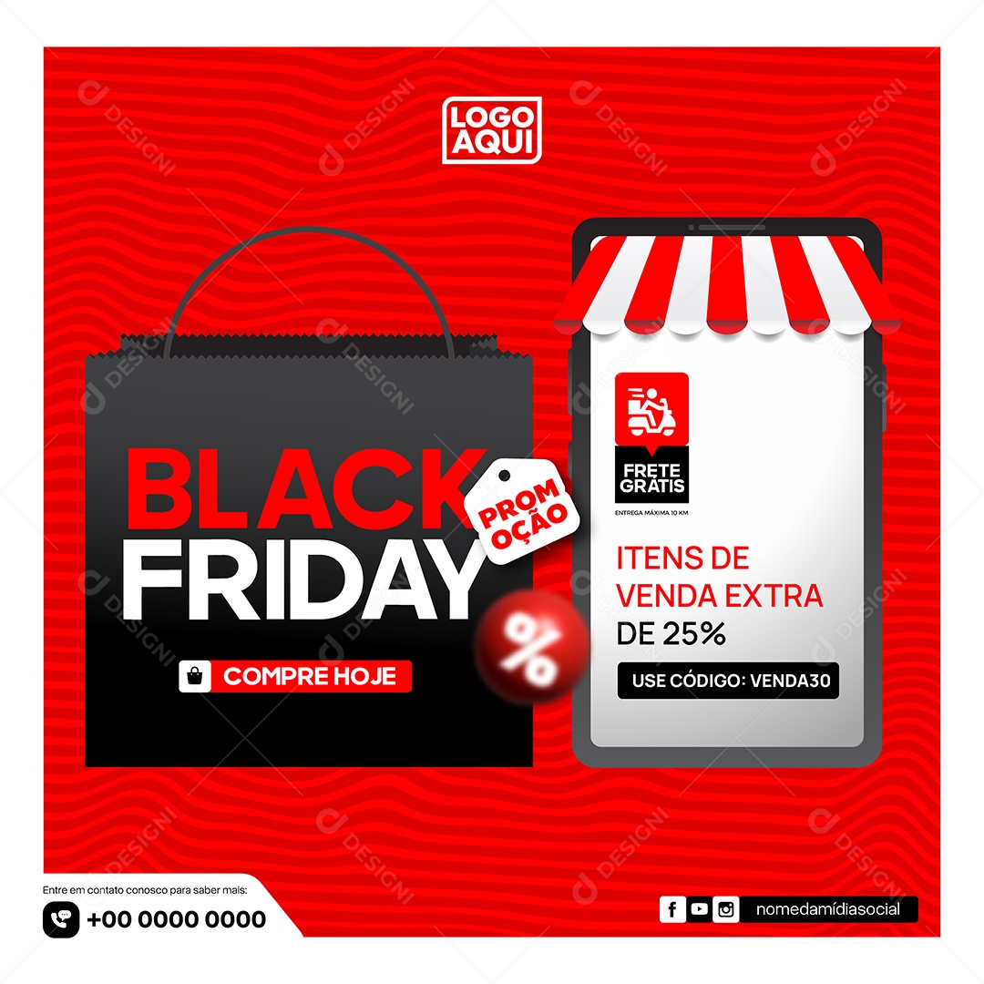 Black Friday Ilustração Vetor EPS Editável