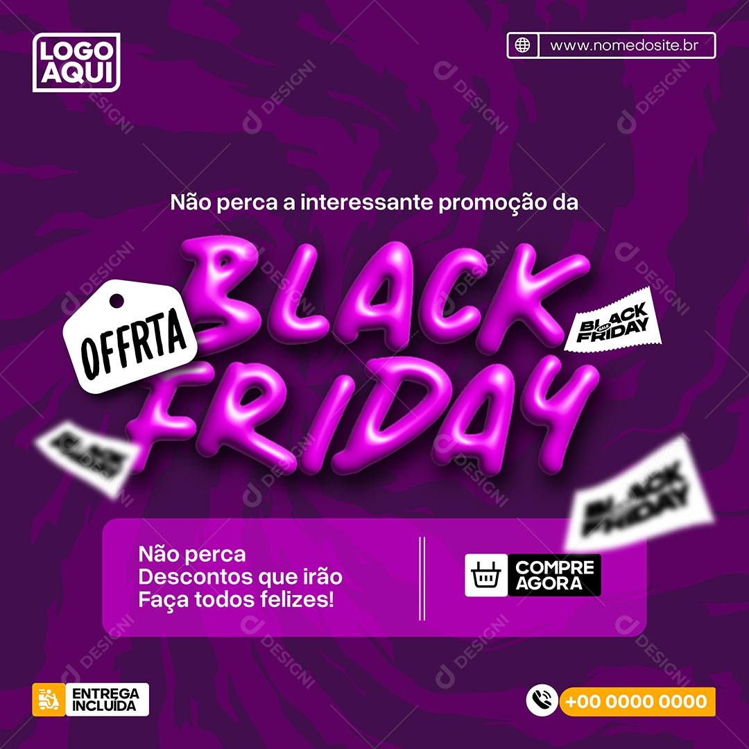 Black Friday Ilustração Vetor EPS Editável
