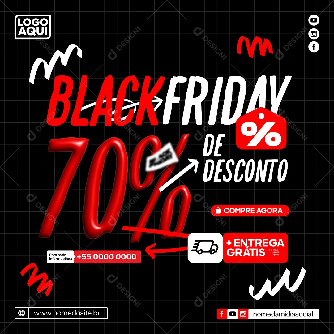 Black Friday Ilustração Vetor EPS Editável