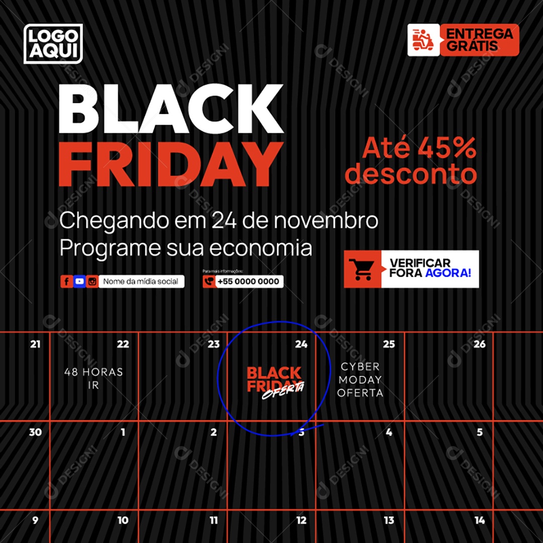 Black Friday Ilustração Vetor EPS Editável