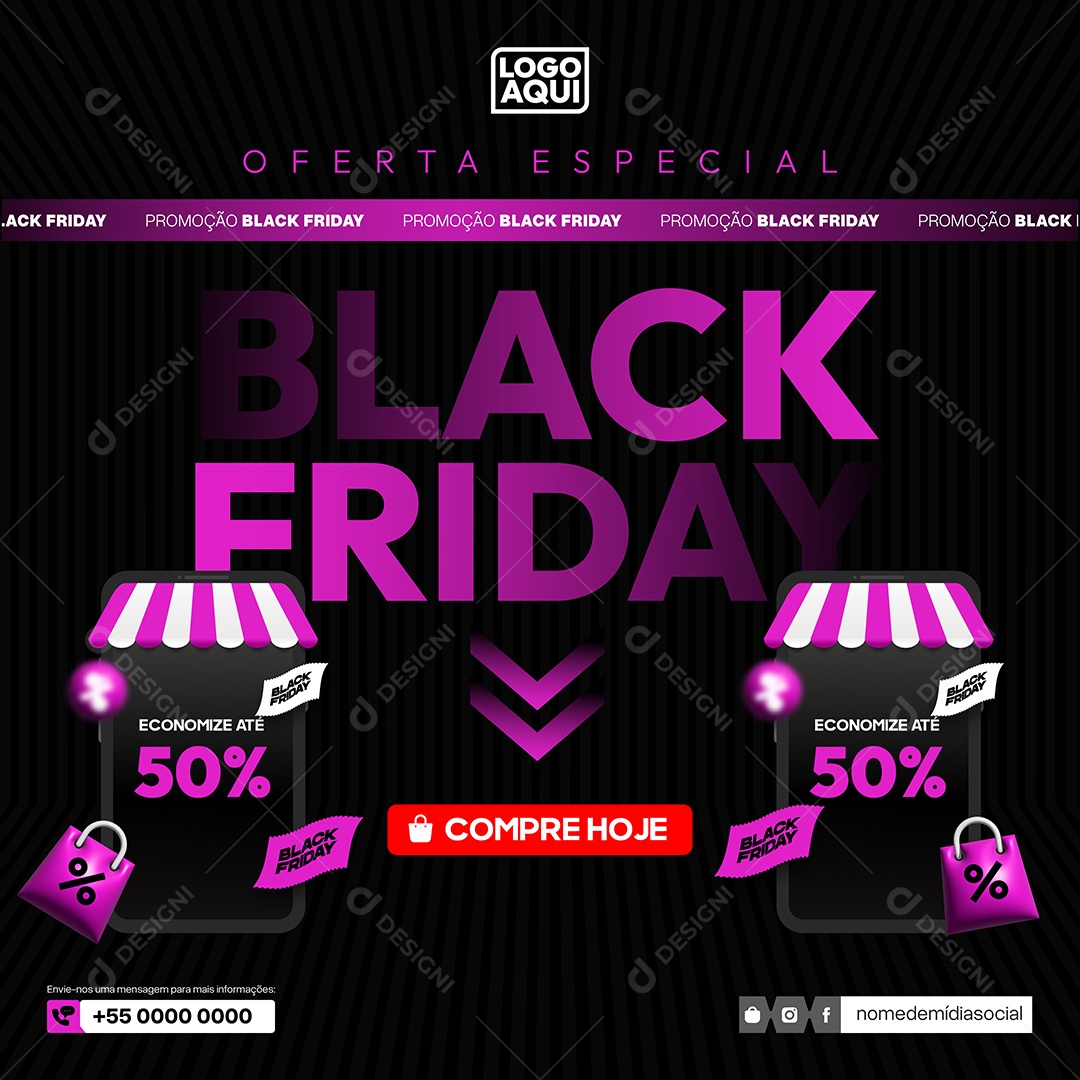 Black Friday Ilustração Vetor EPS Editável