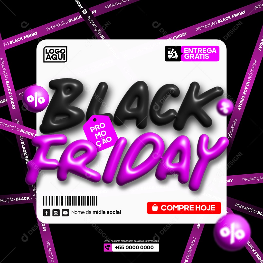 Black Friday Ilustração Vetor EPS Editável