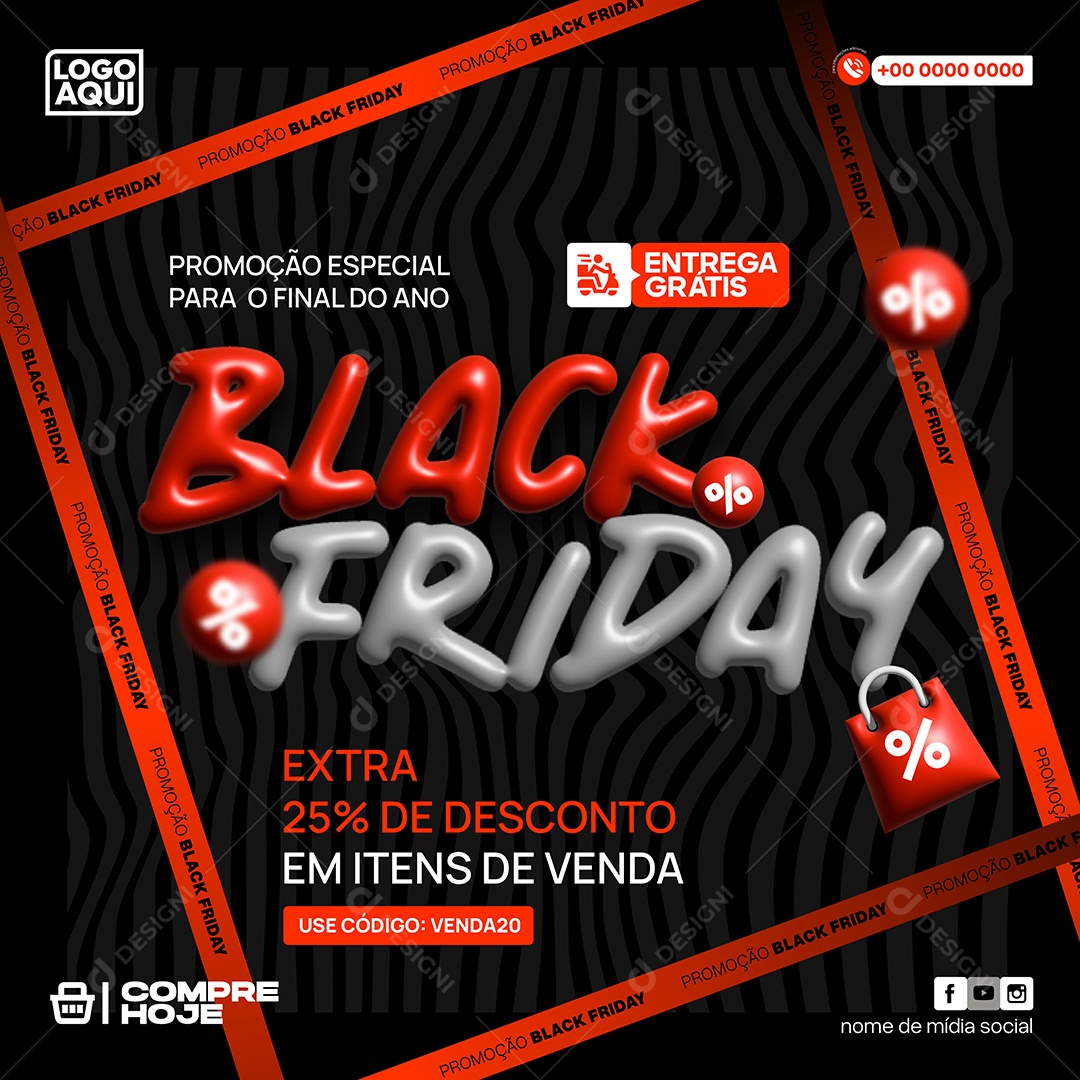 Black Friday Ilustração Vetor EPS Editável