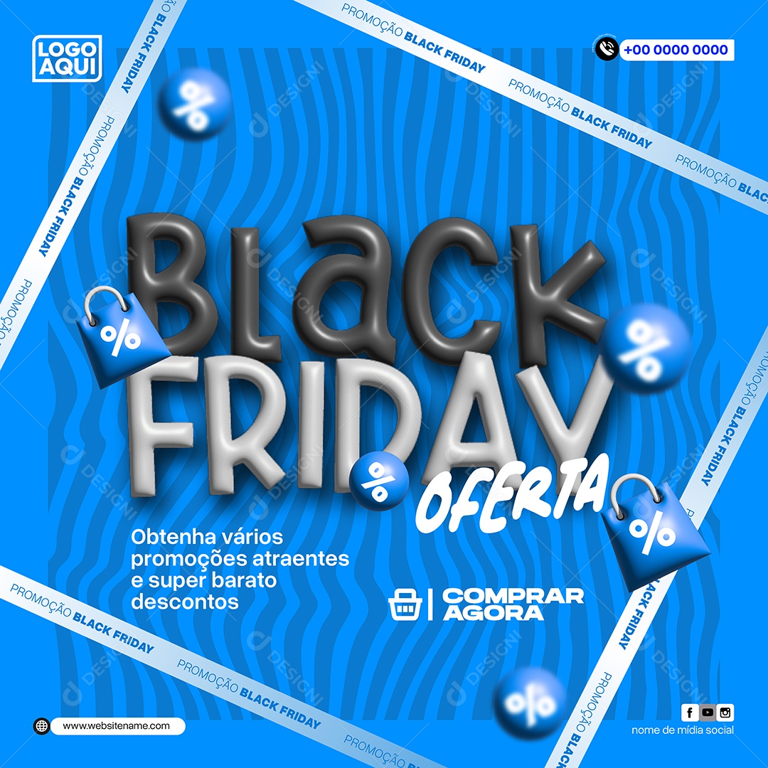 Black Friday Ilustração Vetor EPS Editável