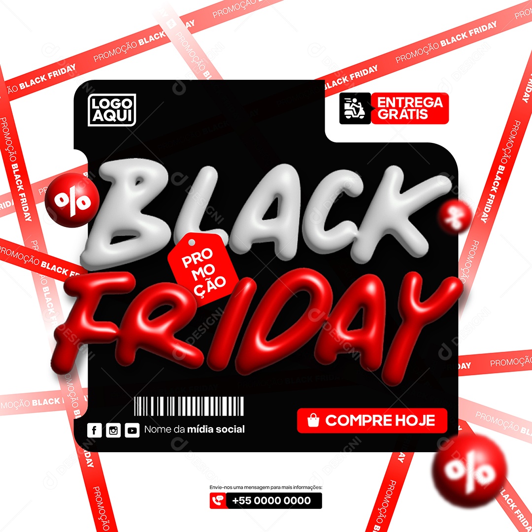 Black Friday Ilustração Vetor EPS Editável