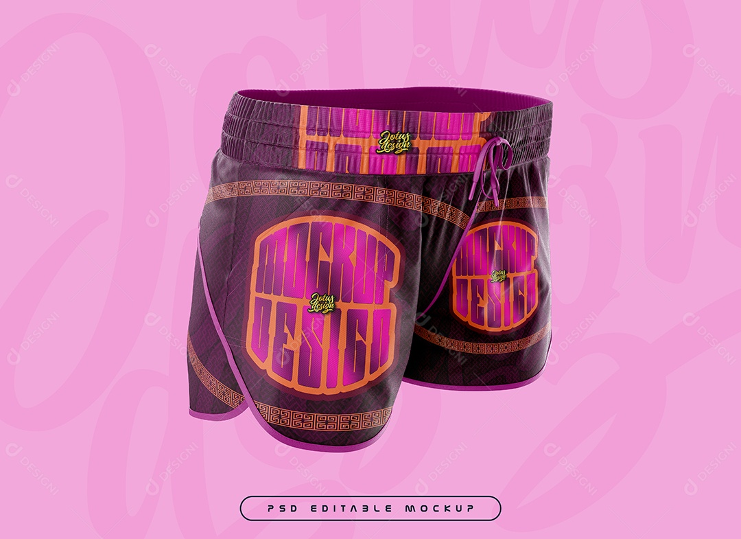 Women Swim Shorts psd editable mockup (3)