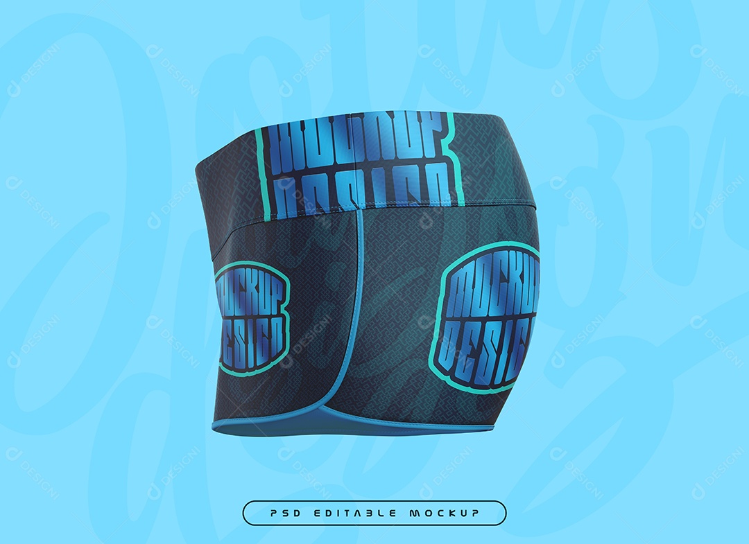 Short Masculino Mockup PSD Editável