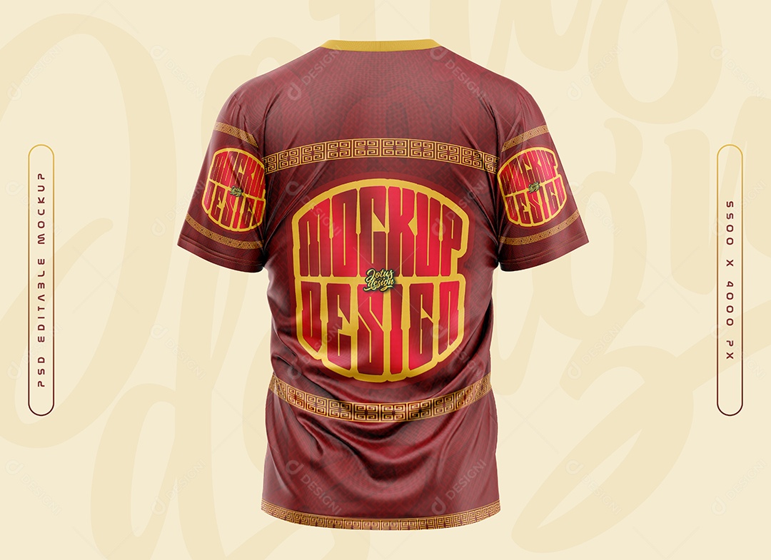 Mockup Uniforme de Time de Futebol PSD Editável
