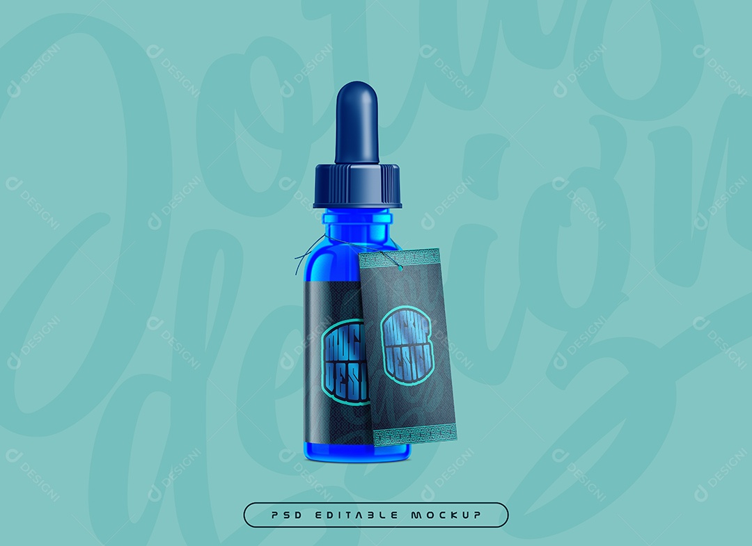 Frasco Conta Gostas Mockup PSD Editável