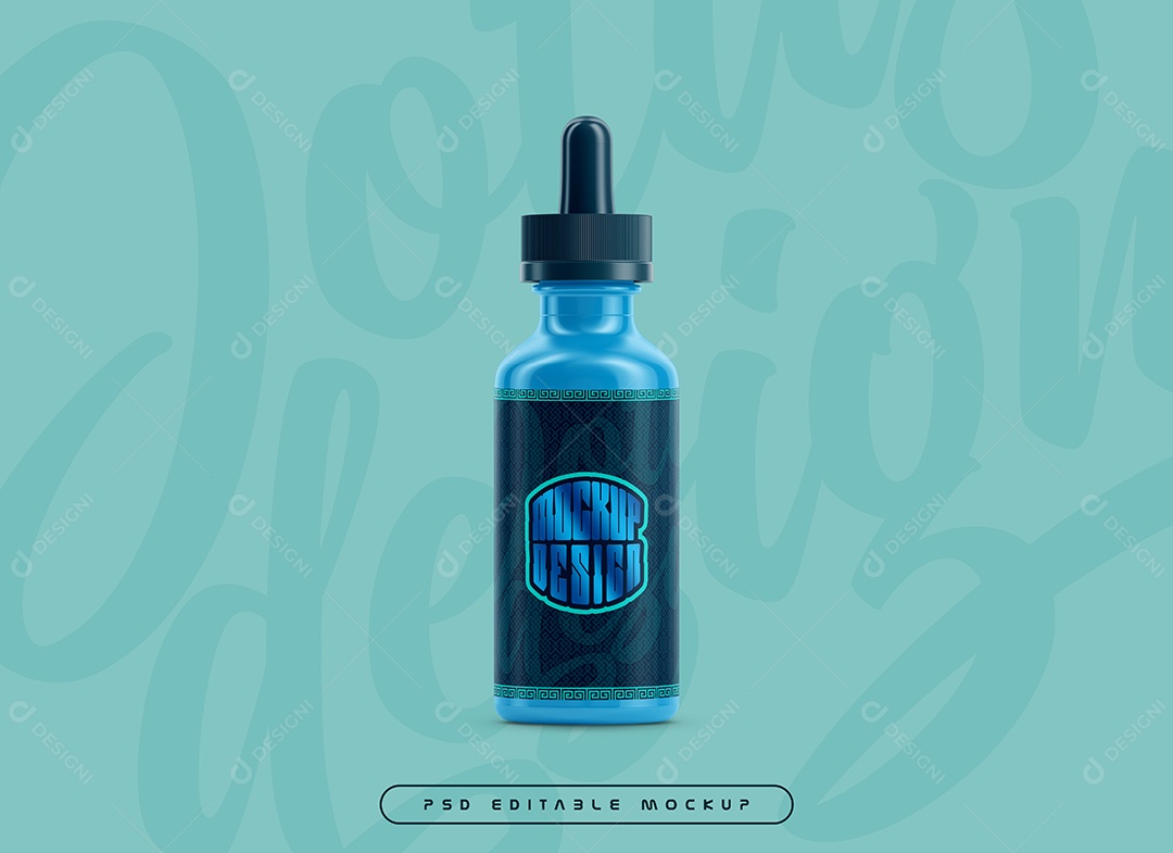 Frasco Conta Gostas Mockup PSD Editável