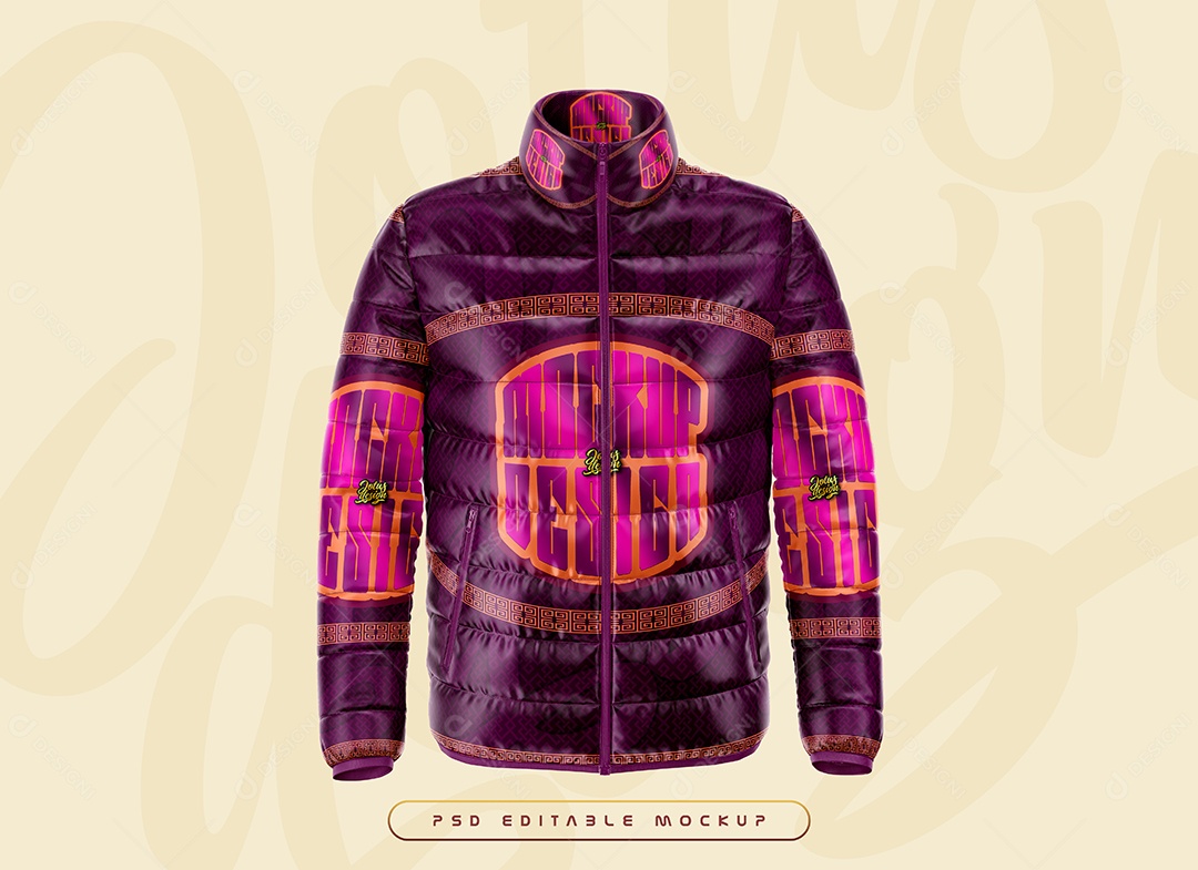 Mockup de Camisa Gola Polo Manga Longa PSD Editável