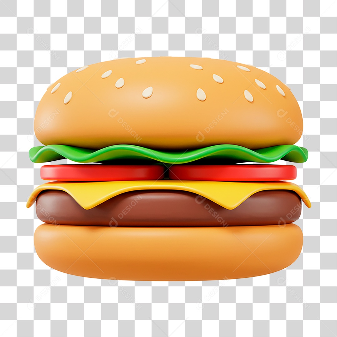 Hambúrguer PNG Transparente