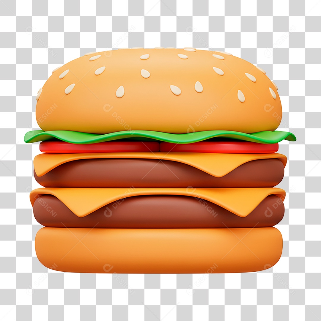 Hambúrguer PNG Transparente