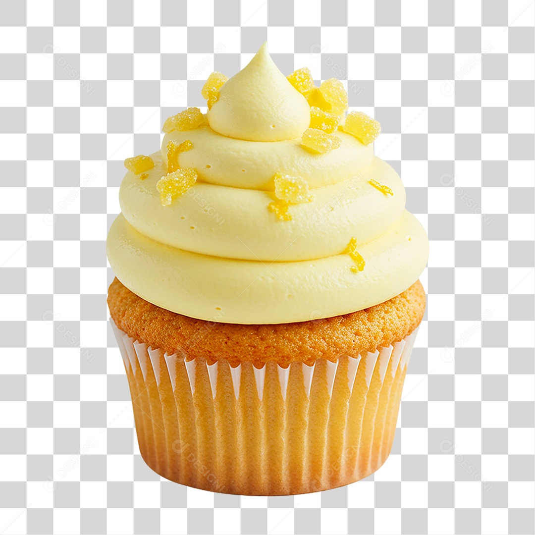 Cupcake de Creme PNG Transparente