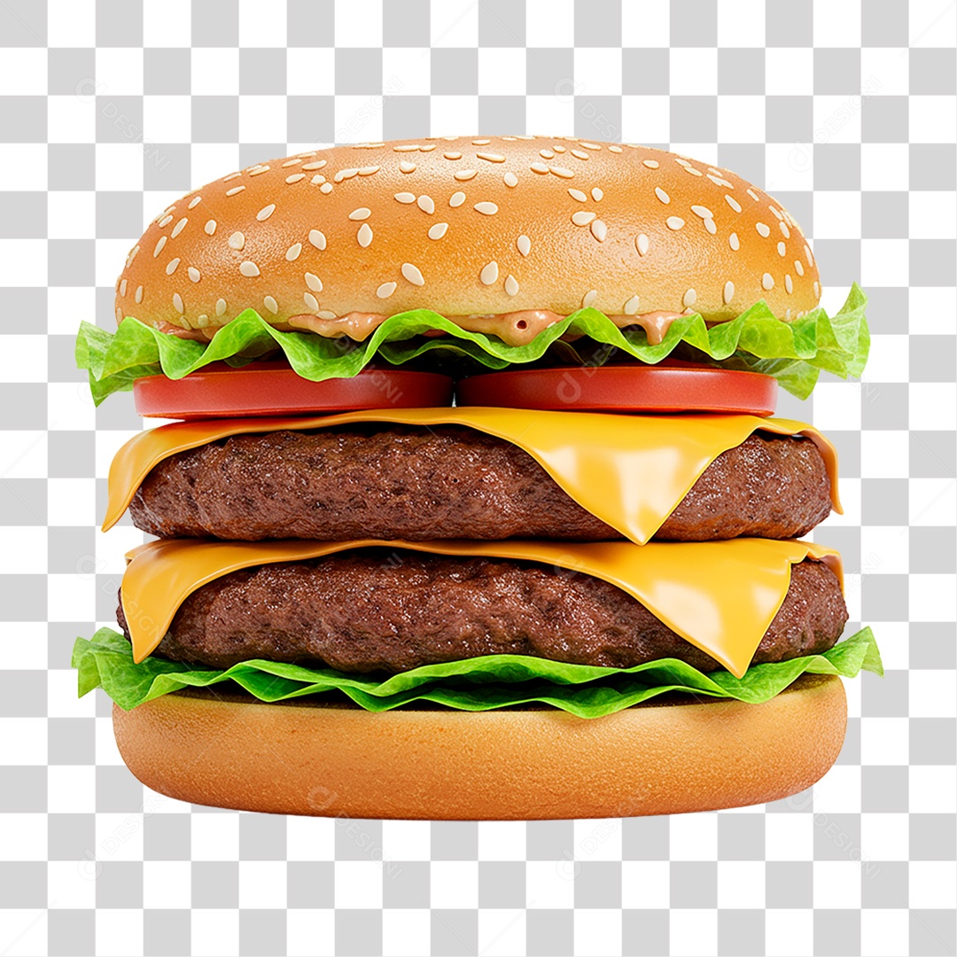 Hambúrguer PNG Transparente