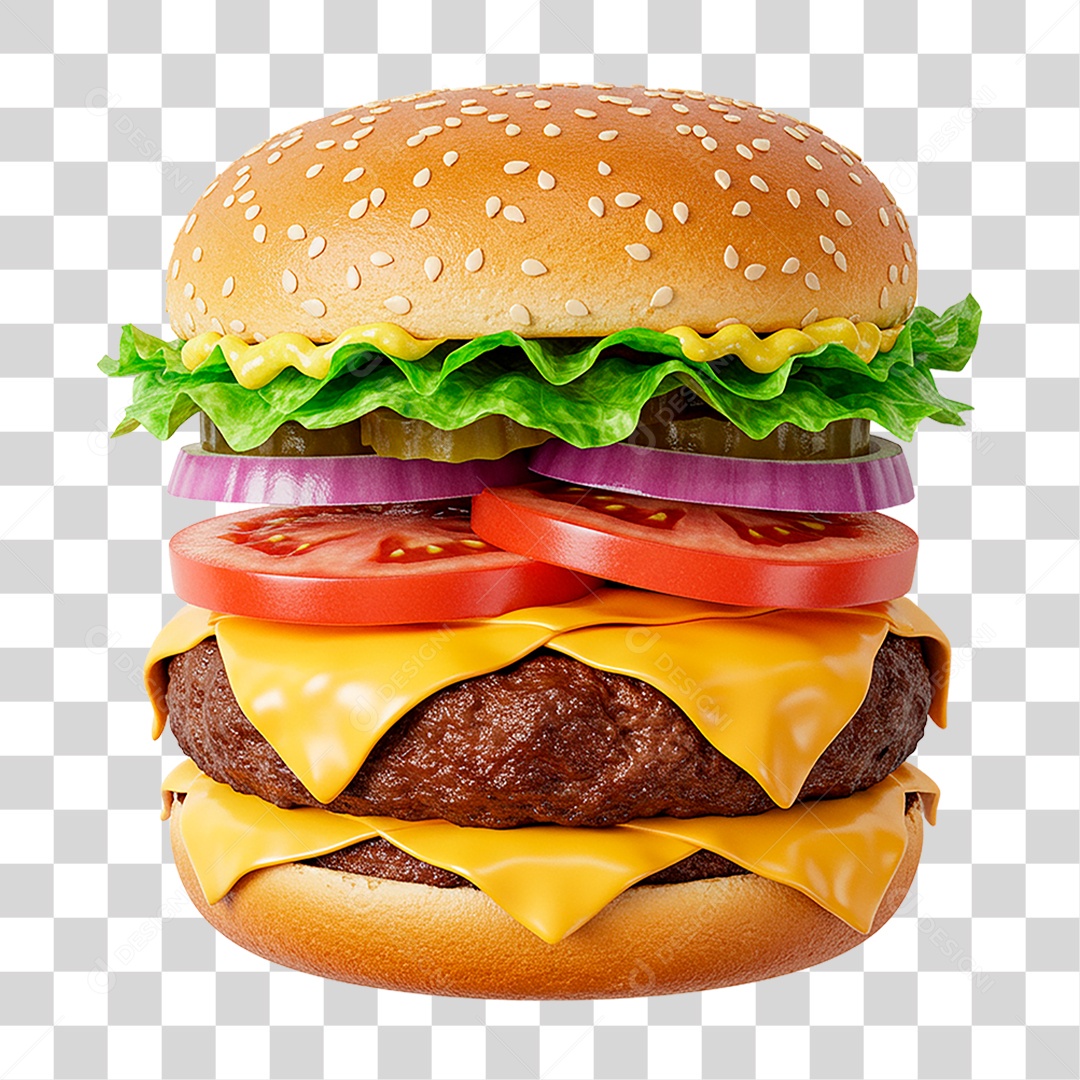 Hambúrguer PNG Transparente